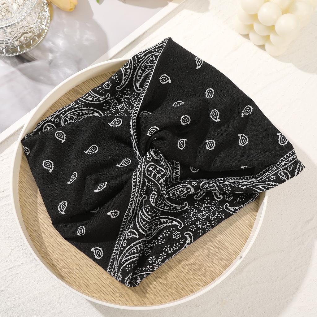 Yoga Leopard Print Stirnbänder für Damenhaar Breit Dick Dehnbar Boho Turban Geknotet Leopard Stirnbänder Damen Haaraccessoire