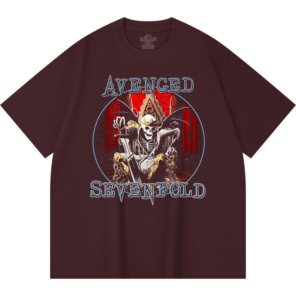 230 Gsm 100% Cotton Heavy Metal T-Shirt Rock Band Popular Music Print Unisex Heavy Cotton T Shirt