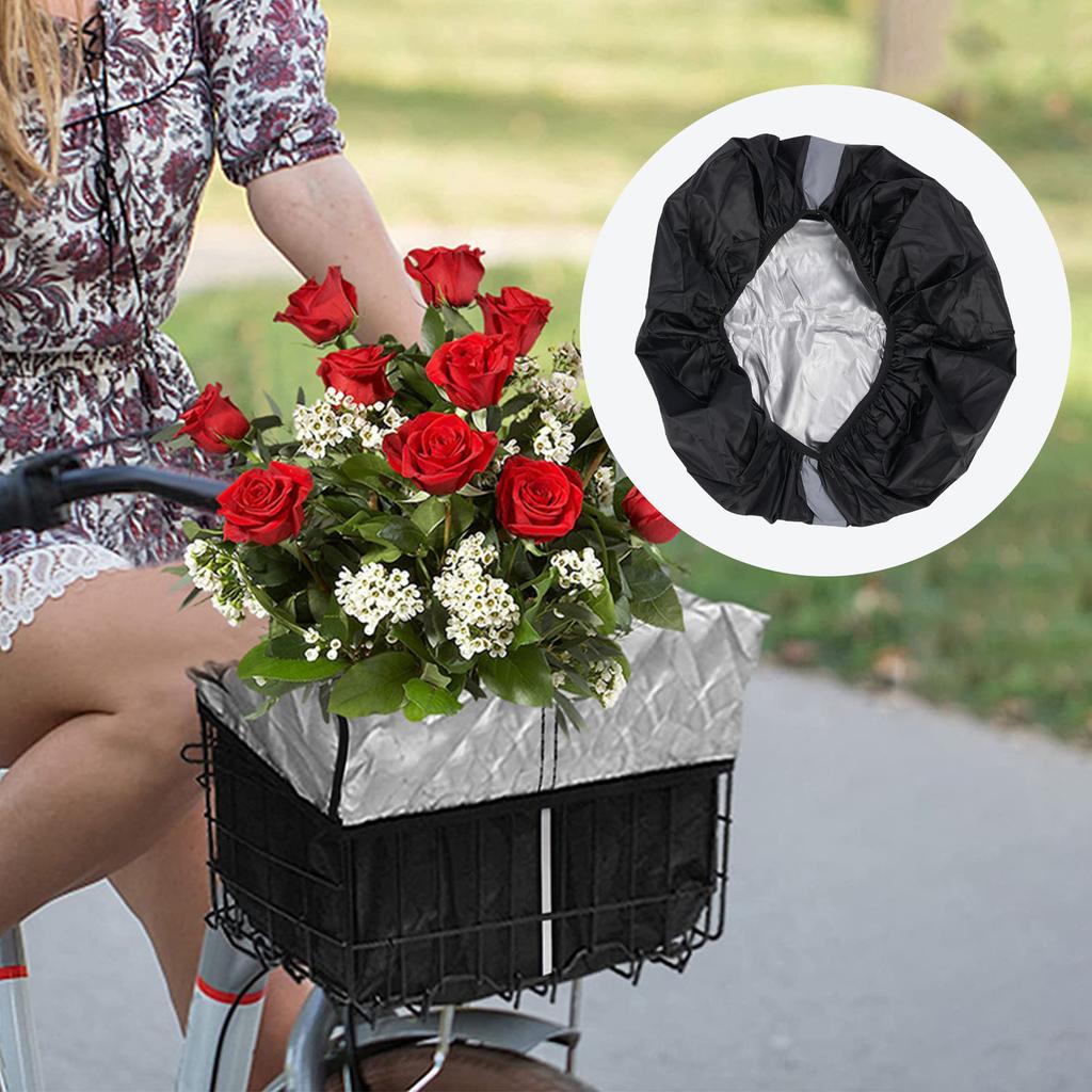 Cycle Basket Liner Water Proof Front Protective Lining Rainproof Cover for Outdoor Travel Backpack Storage