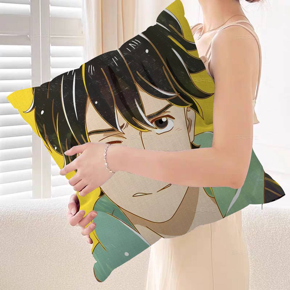 Banana Fish Pillow Cover for Bedroom Room and Living Room Sofa Decorative Cushion Cover