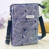 Leaves Mobile Phone Bag Pastoral Women's Messenger Bag Fashionable Phone Crossbody Bag  Lady