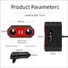 120W Car Socket Adapter 2 USB Car Charger 12V/24V Fast Charging Power Socket Splitter