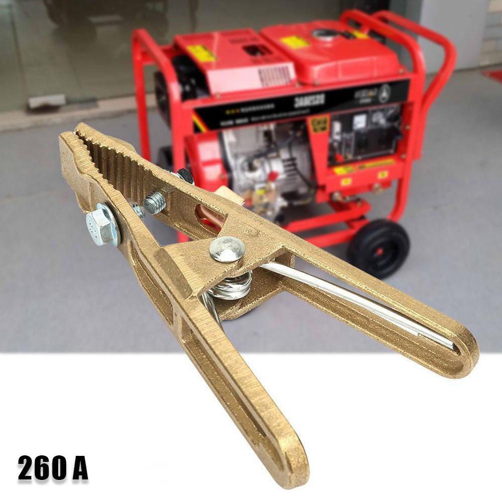 1pc 260A Earth Cable Clamp Welding Pliers A Shape Grounding Clamp For Heavy-duty Welding High Current Grounding