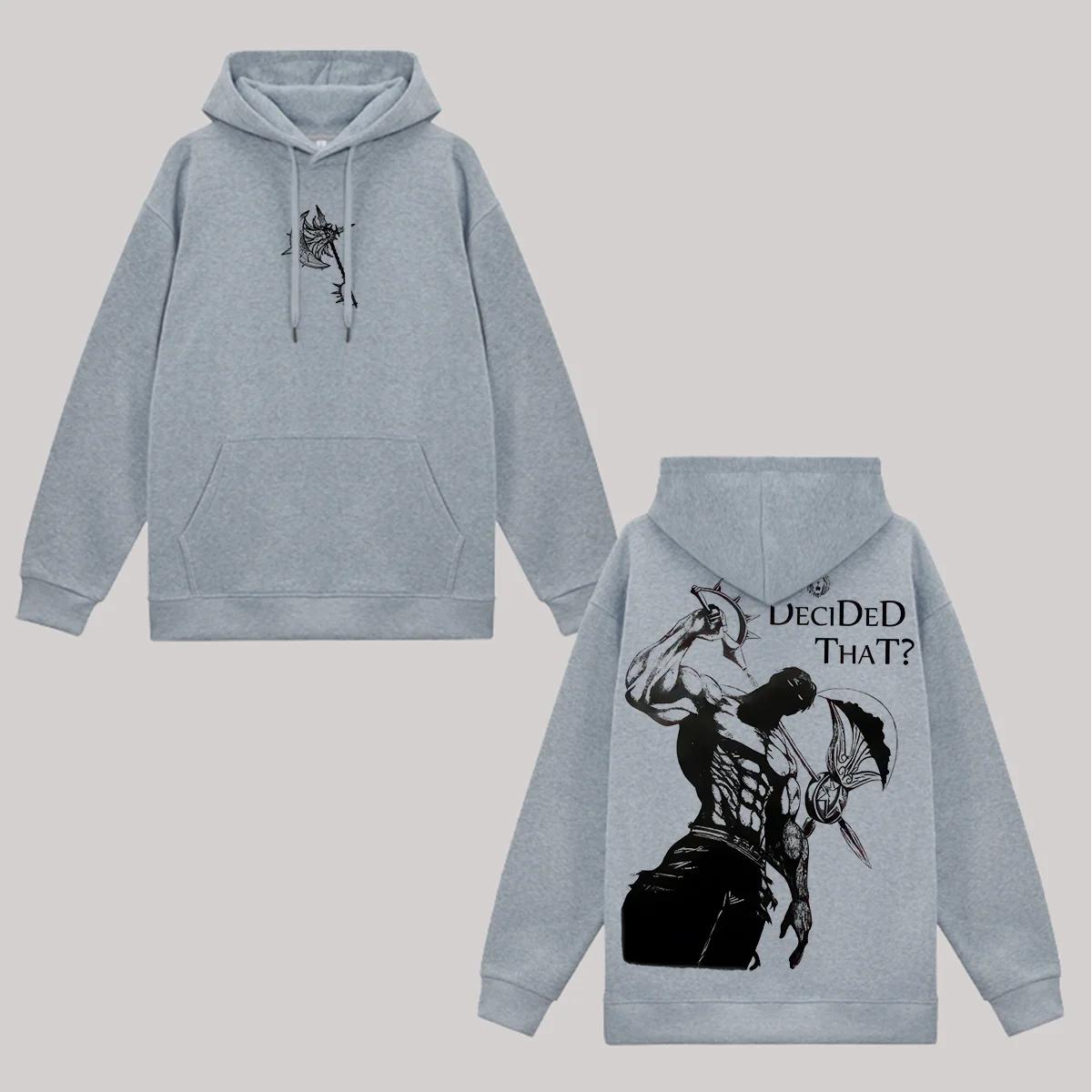 

Семь смертных грехов Решившие Напечатанная флисовая толстовка для мужчин и женщин Свитшот Аниме Манга Графический Уличная одежда Женская Мужская Одежда 4XL