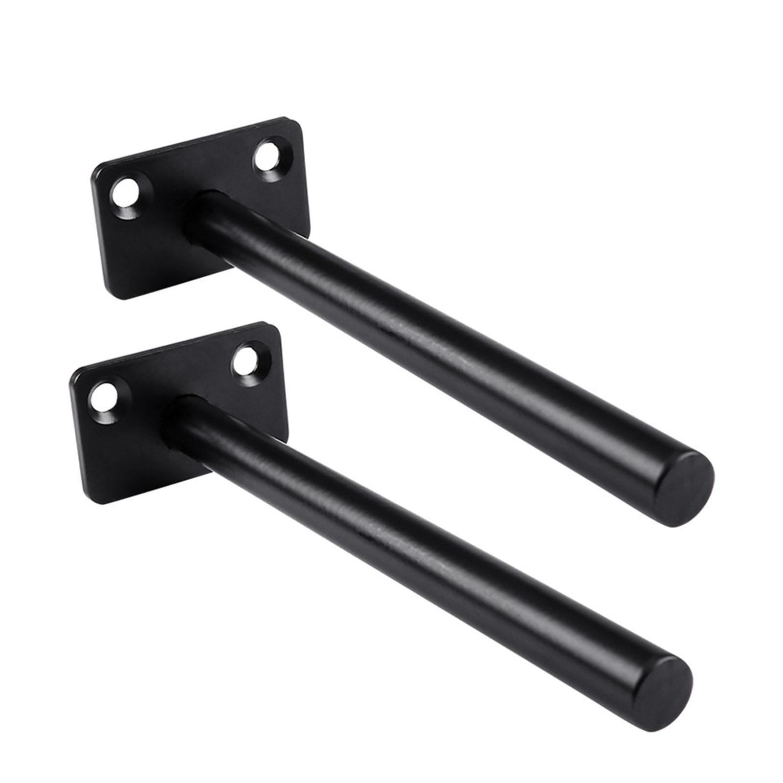 

4 шт. Скрытый плавающий кронштейн для полки Круглый настенный кронштейн Опоры для полки Невидимый фиксированный плавающий держатель A 01 2 отверстия Черный