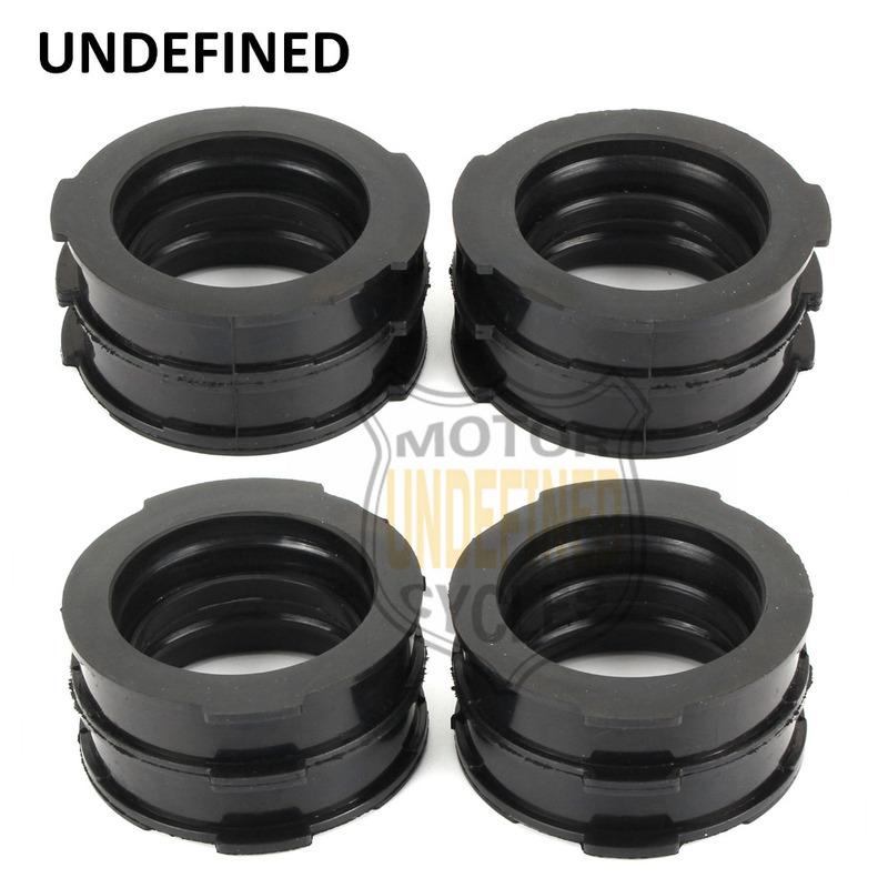 4x Motorcycle Bike Carburetor Carb Intake Manifold Joint Boots Set For Yamaha VMAX 1200 V-MAX 1200 VMX12V 1985-2007 UNDEFINED