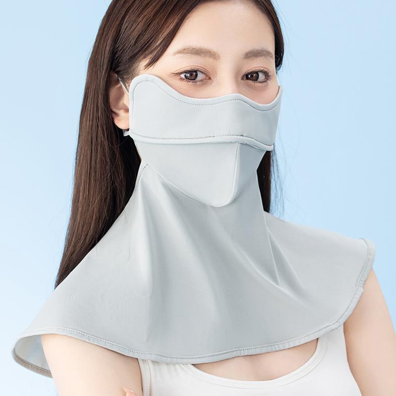 Bike Riding Outdoor Driving Running Cycling Women Sun protection Neck Flap Mask Summer Girls Anti Uv Half Face Mask