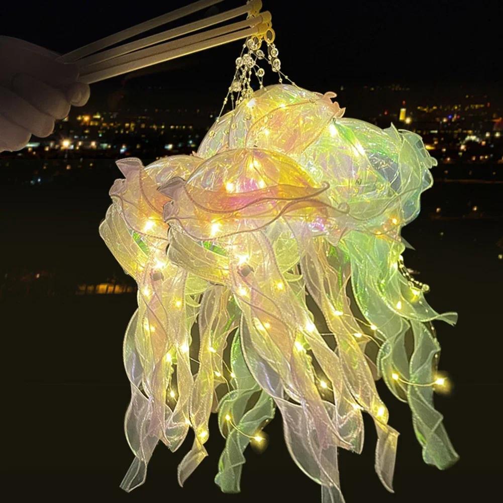 Lightweight jellyfish portable, ambient light, night light, daughter's room lighting decoration, handmade DIY, decoration