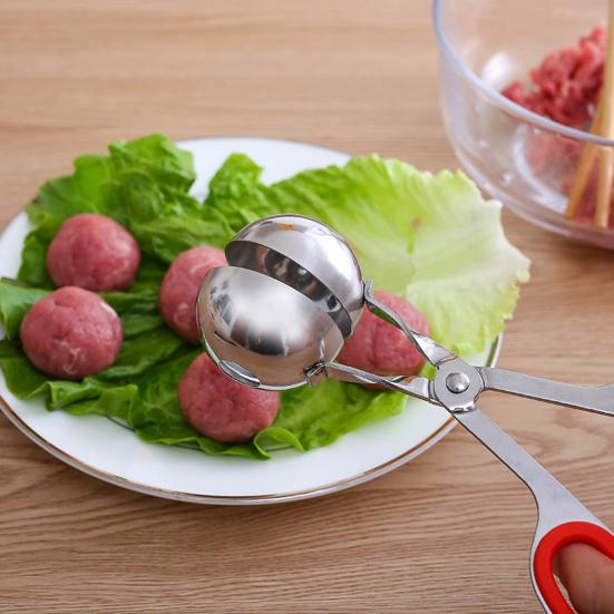 Vynikající nerezová lopatka na masové kuličky, protiskluzová, lehká