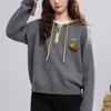 Women's Half-Zip Red Christmas Sweater - Simple & Loose Fit (2026 Winter Collection)