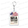 Plane Ticket Koffer Keyrings for Accessories Bag Key Chain Ring Jewelry Fans Gifts Travel Country Label Keychain Llaveros