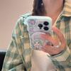 Japan Kawaii Cartoon Girl Magnetic Stand Holder Phone Case For iPhone 16 Pro 15 14 13 Pro Max Shockproof Cute Cases for Magsafe