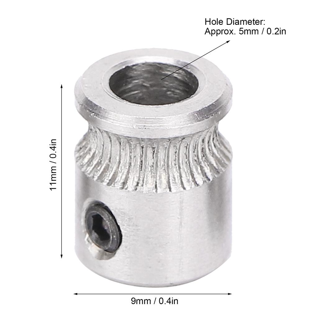 5Pcs Feedstock Wheel for MK8 Extruder Feeding Concave Gear 3D Printer Accessories
