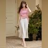 Bailuyu Elegant Tie-Detail Short Sleeve Knit Top