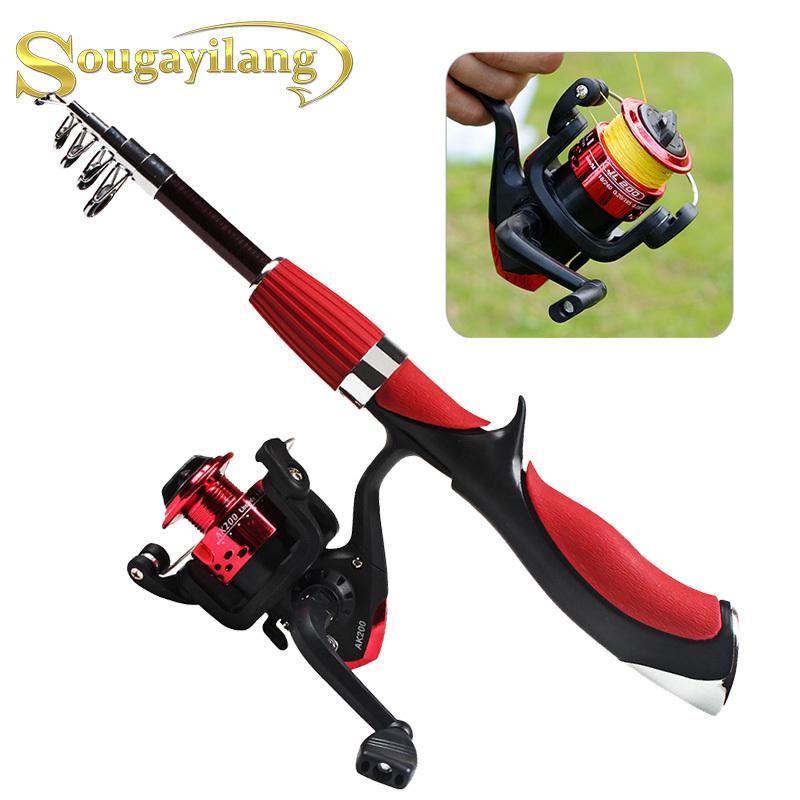 Buy Casting Fishing Rod Reel Set Carbon Fiber Rod with Spinning Reel for Freshwater Saltwater