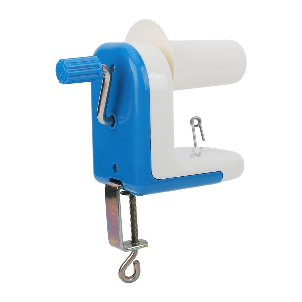 Yarn Ball Winder Blue Fast Hand Operated Lightweight Compact Detachable Design Plastic Wool Winder