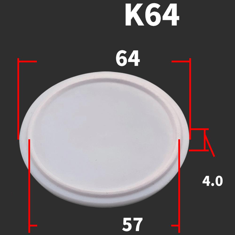 0.5" 3/4" 1.5" 2" 2.5" 3" Tri Clamp K25.4/34/50.5/64/77.5/91mm Colver PTFE Solid End Blanket Gasket Sanitary Homebrew