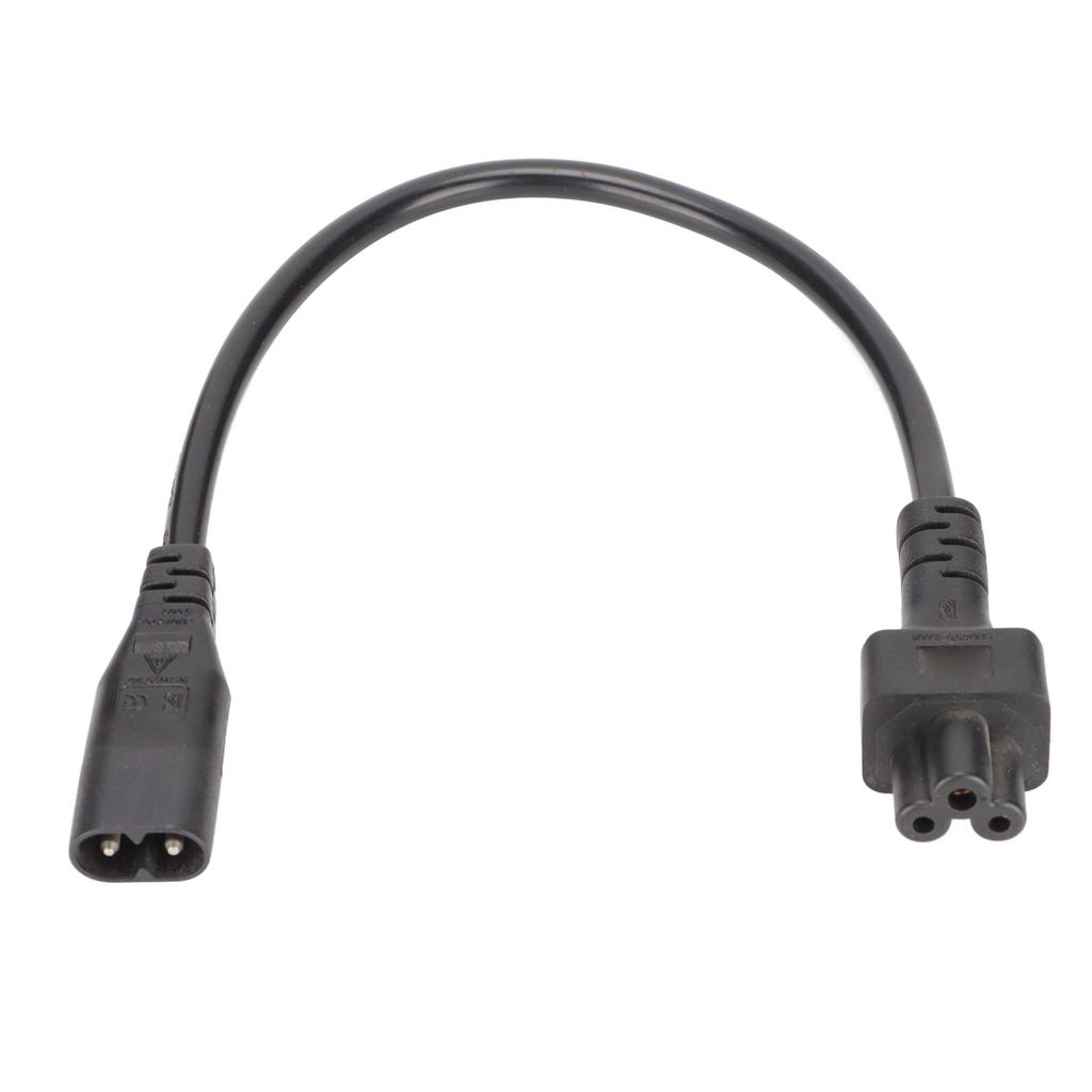 IEC320 C8 to IEC320 C5 Power Cord IEC320 C8 Male to C5 Female Cable Adapter for 3 Prong Laptop Power Adapters 100‑250V