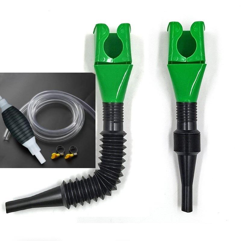 1Set Plastic Car Motorcycle Refueling Engine Oil Funnel Filter Conveying Tool Oil Change Funnel Accessories