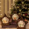 Cross Border New Christmas Decoration Crystal Ball Snowflake Light Glowing Santa Claus Lamp Creative Christmas Gift