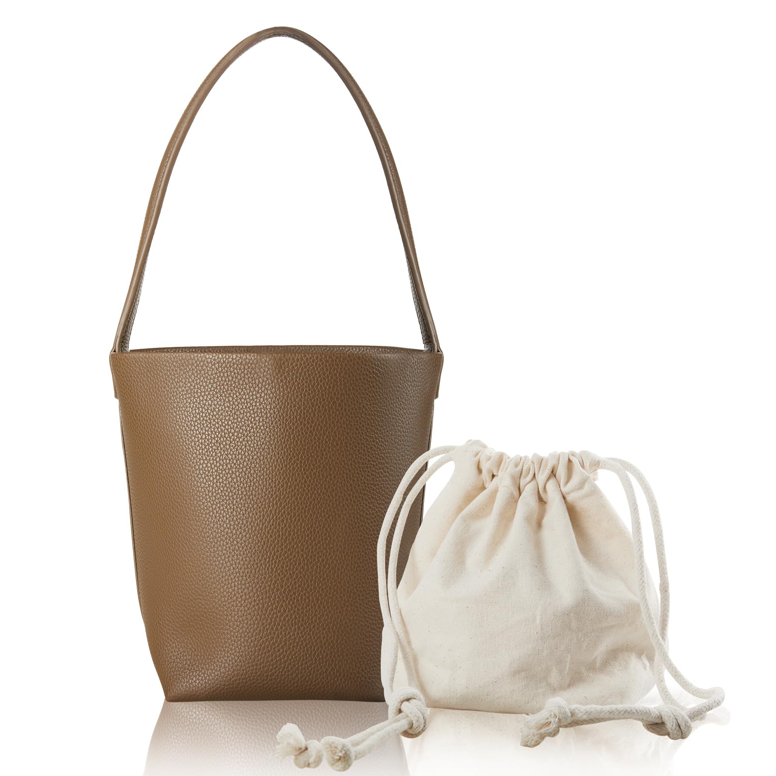 

Сумка-тоут для синтетического плеча для бизнеса с внутренним популярным [TREXPURE] женским, маленькая, легкая, кожаная, в форме ведра, сумка, сумочка, мягкая,