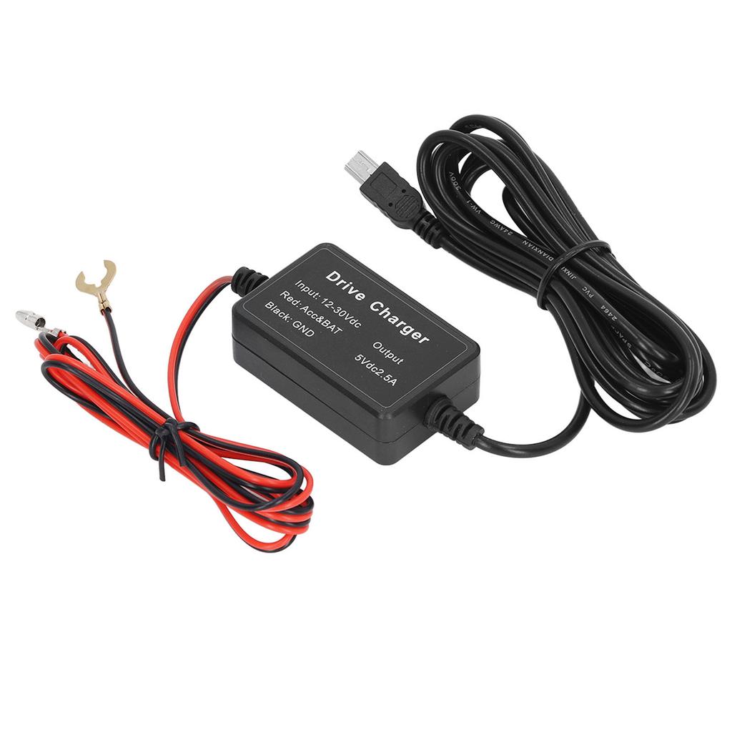 Dash Cam Hardwire Kit High Security 24h Surveillance for Mirror Cam GPS Navigator Radar Detector