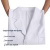 Women's Long-Sleeve White Lab Coat and Short-Sleeve Nurse Uniform
