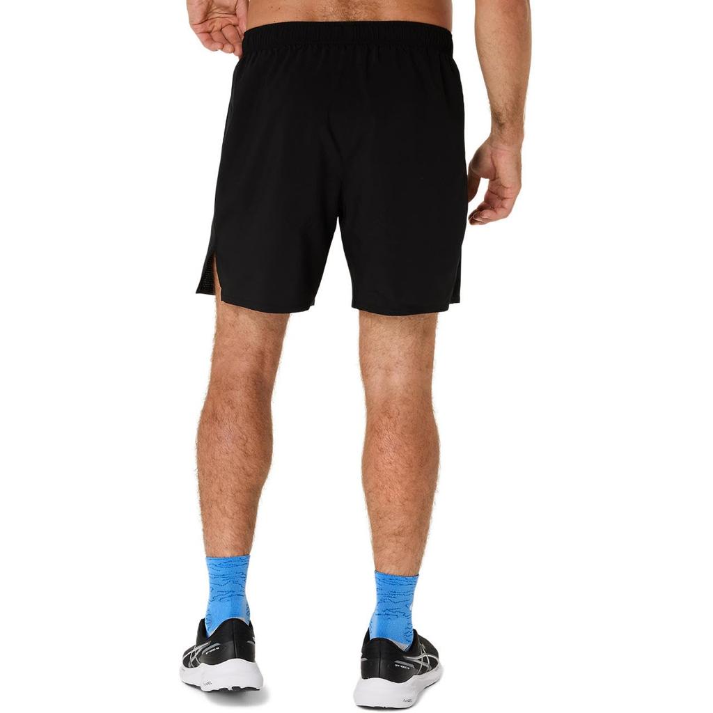 ASICS Running Dry Unisex Size 001 Size S 7-inch Shorts, 2011D301, Adult, (Performance Black),