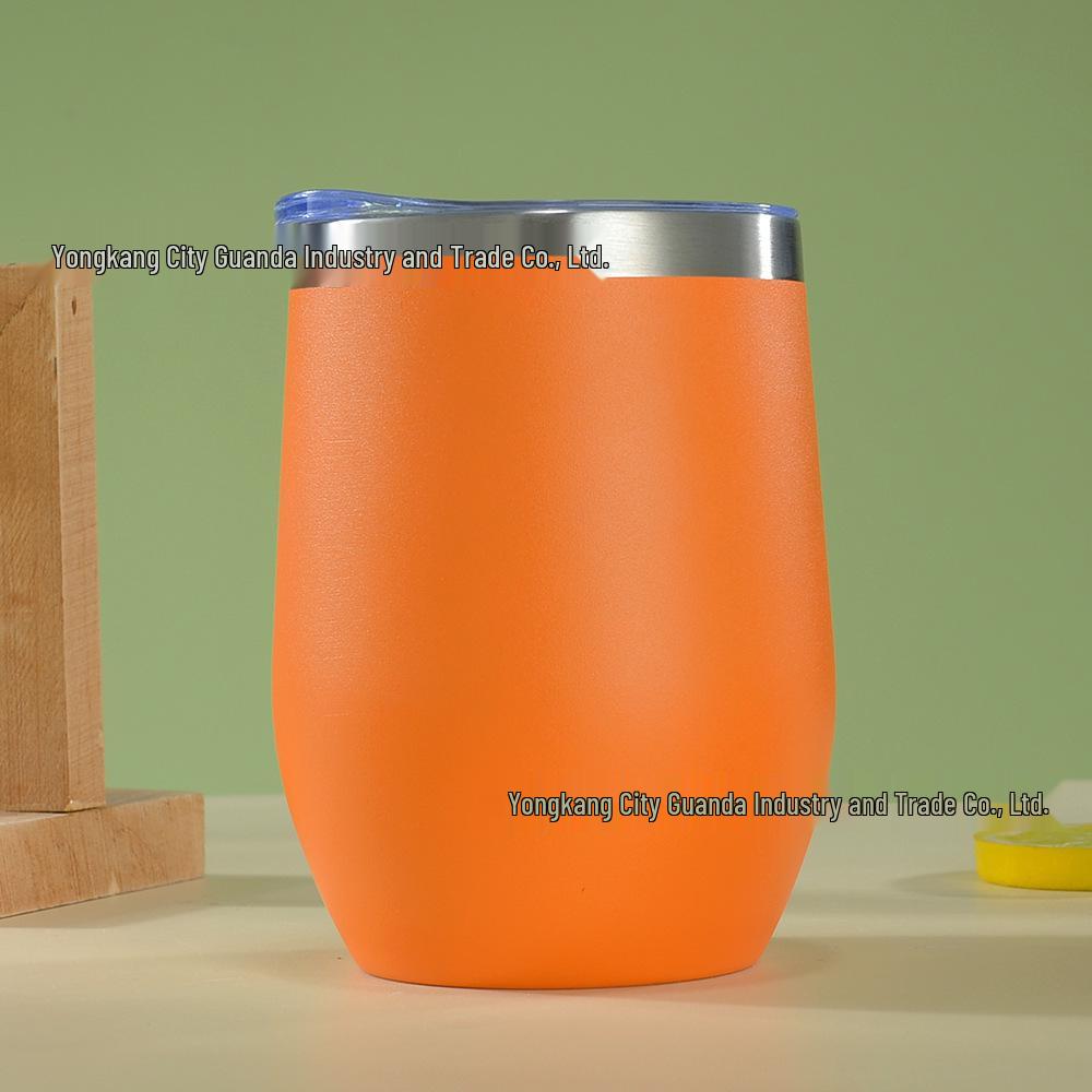12oz Isolierter Eierschalenbecher | doppelwandiger Edelstahl Rotwein-Tumbler