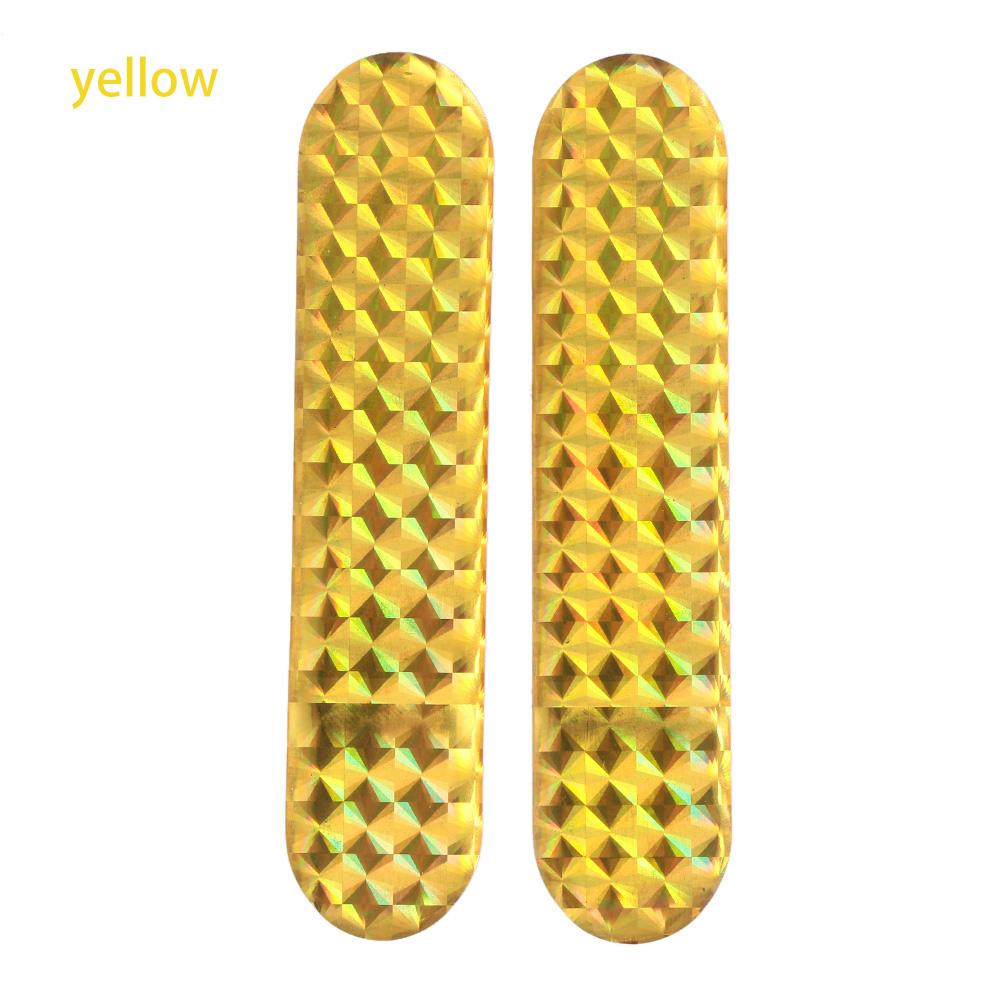 2Pcs Sign Night Lamp Decal Door Sticker Warning Tape Safety Mark Car Reflective Strips