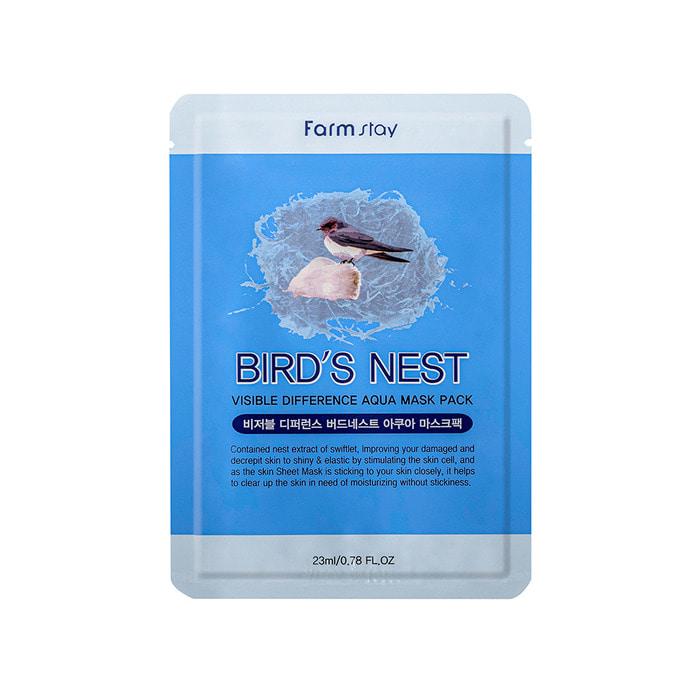 

FarmStay Visible Difference Birds Nest Aqua Mask Pack (10Листов)