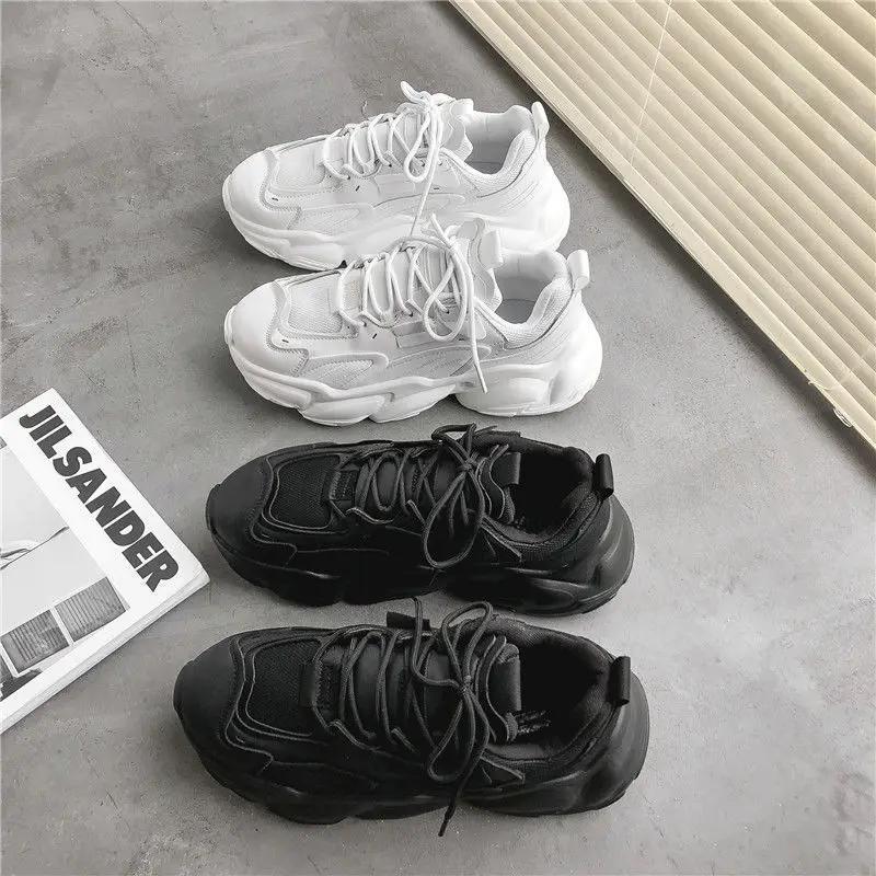 Autumn Men's Platform Sneakers Breathable Men Chunky Shoes Trainers Women Sneakers Tenis Masculino Zapatillas Hombre66y