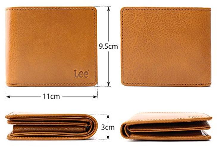 Lee Bifold Wallet Medium Book-Shaped (Italian Leather) [0520234] Red,