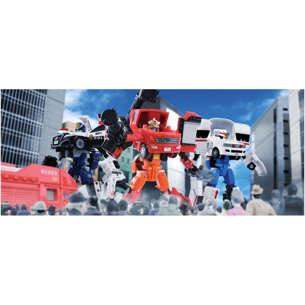 Takara Tomy Mika Job Lover JB02 Fire Braver Morita Multipurpose Fire Pump Car MVF Mini Car Toy 3 ...