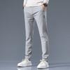Casual Pants Men's Autumn and Winter Thickened Business Simple Slim-fitting Small Feet Straight Trousers