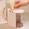 2-in-1 Makeup Brushes Puff Storage Box Multi Layer Rotatable Dustproof Cosmetic Organizer  Lipstick Cotton Makeup Tools Storage