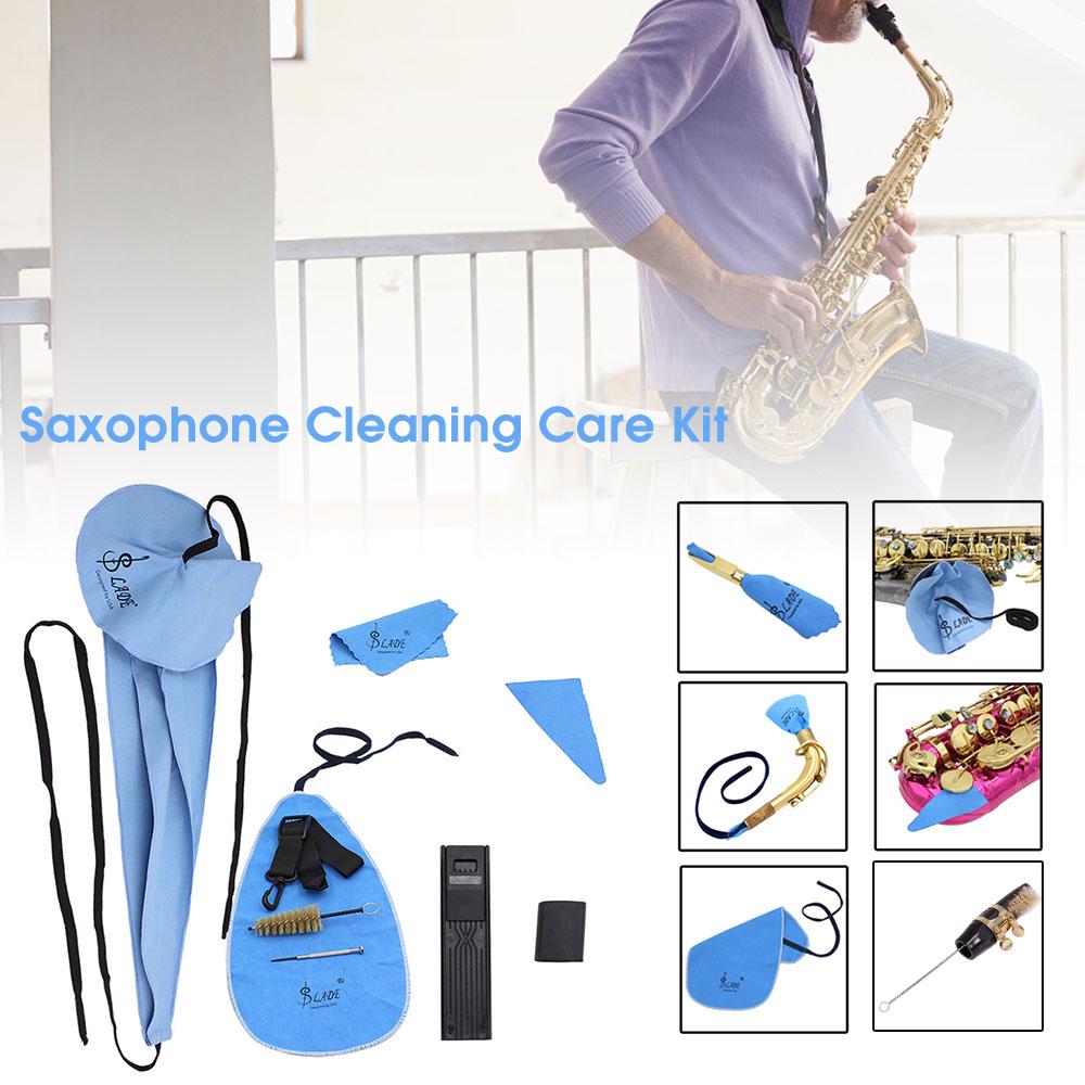 Saxophone Cleaning Maintenance Kit Including Sax Neck Strap + Thumb