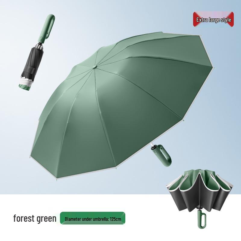 Large Automatic Dual-Use Umbrella: Sunshade & Rain Protection with Custom Logo