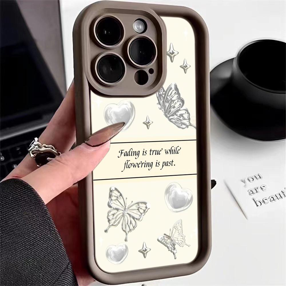 Angel Eye Soft Phone Case for Samsung A13 A23 A53 A14 A24 A34 A54 A15 A25 A35 A55 S20 S23 FE S24 Ultra Ae67 Butterfly flower Cute cartoon art design