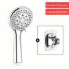 2/3pcs High-Pressure Shower Head Set With 1.5" Encrypted Hose & Wall Bracket - Decorative Art Style, Easy Install For Enhanced