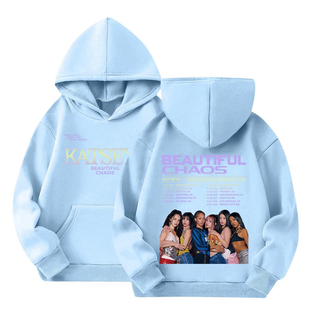 Kinder Langarm Lockerer Pullover Buchstabenaufdruck Kordelzug Kapuzen-Sweatshirt