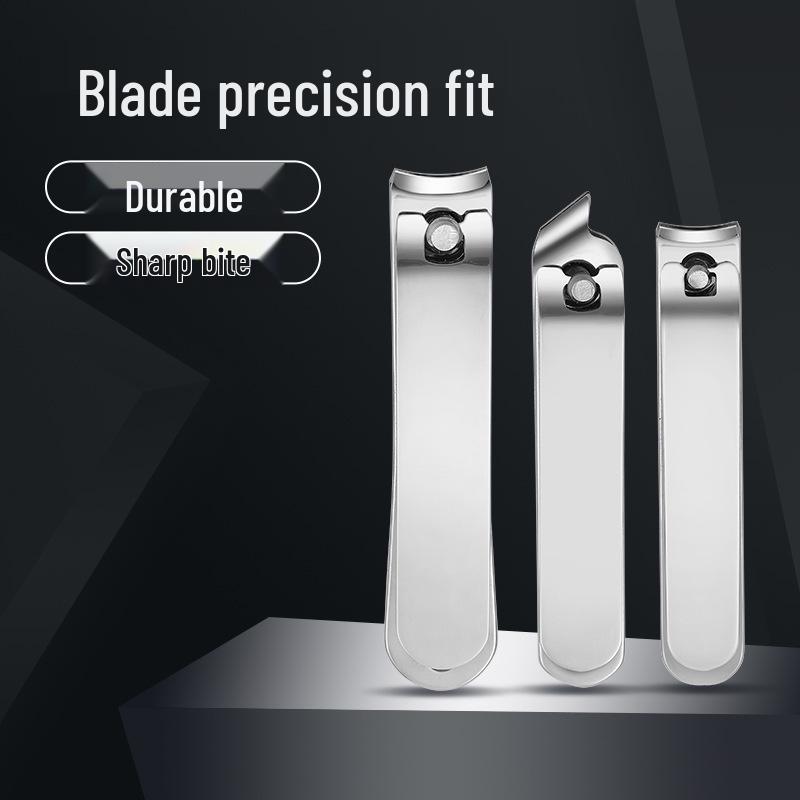 

Stainless Steel Nail Clipper Set: Flat & Oblique Mouth for Manicure