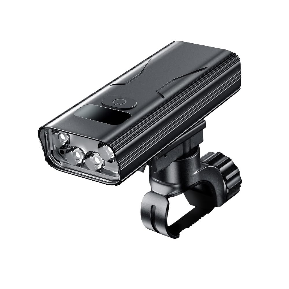 

Перезаряжаемая Мощная Высокая Большая 5 Регулируемая Яркость USB Велосипедная Фара с Индикатором Уровня Заряда Батареи IPX6 Мобильная Легкая Может также использоваться как Фонарик для