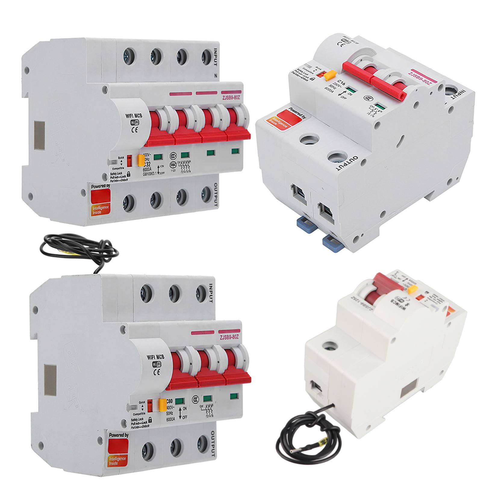 

2P Автоматичний вимикач 3P Автоматичний вимикач Smart WIFI Автоматичний вимикач Phone APP Дистанційний перемикач PA66‑DSM Вогнезахисна оболонка AC220V wifi 2p 100A