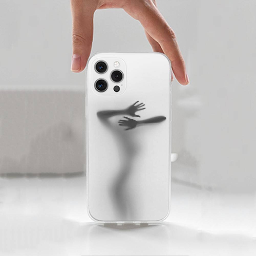 Sexy Girl Silhouettes Case For iPhone X,XS,SE,12,15,Pro,17,Plus,11,Max,13,XR,14,16,Mini,Transparent Soft Cover