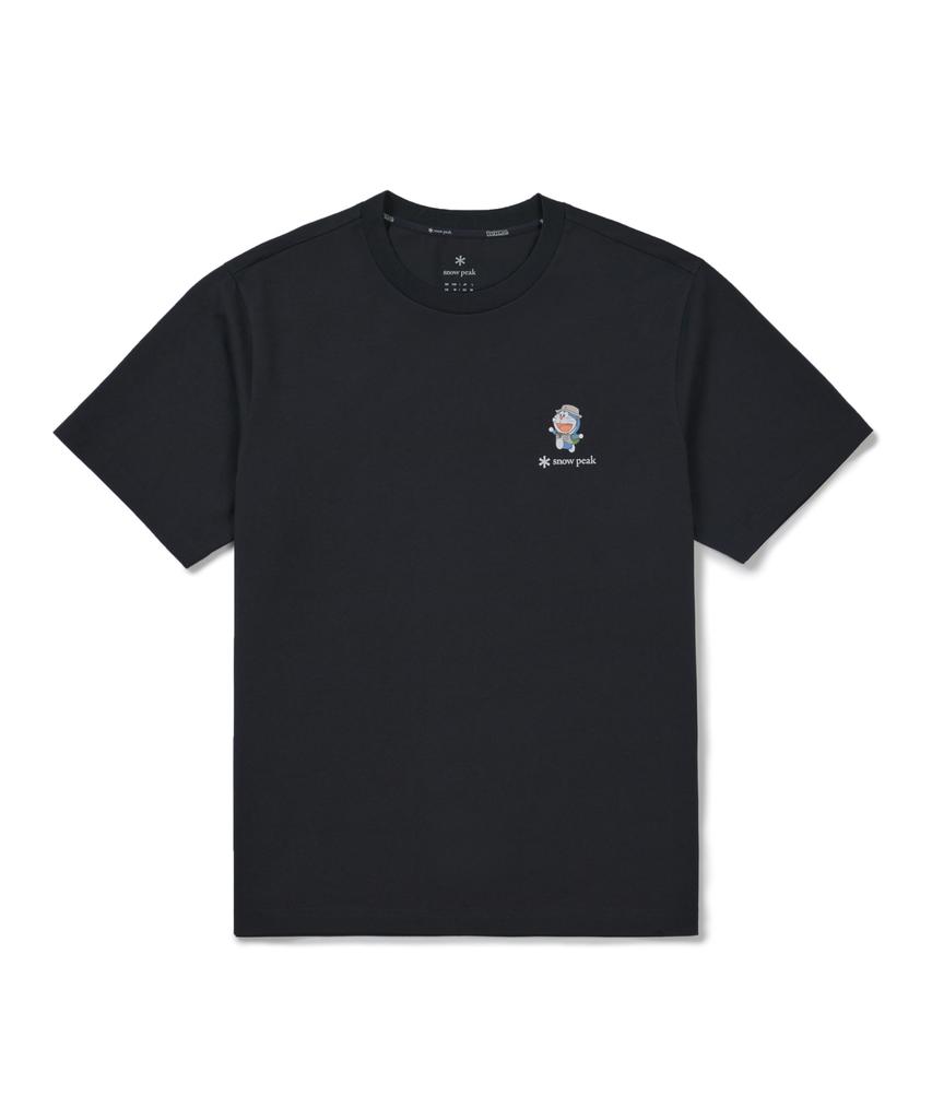 SNOWPEAK APPAREL [Snow Peak | Doraemon] Backpacking Short Sleeve T-Shirt (S26Mufts96) Dark Navy