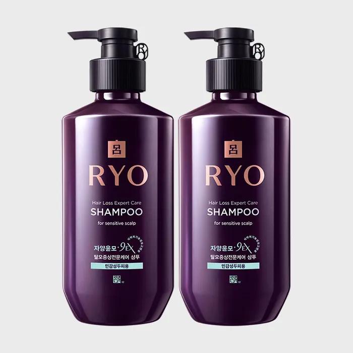 Ryeo Jayang Yunmo 9EX Hair Loss Treatment Specialized Care Shampoo for Sensitive Scalp 400ml 2-Pack
