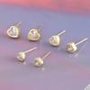 Exquisite Heart-shaped Love Earrings, Elegant and Versatile Accessories. Minimalist and Adorable Ear Studs.