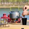 0.8/1.2/1.8L Camping Water Kettle Lightweight Aluminium Alloy Teapot for Outdoor Tourism Cookware Travel Hiking Picnic Tableware