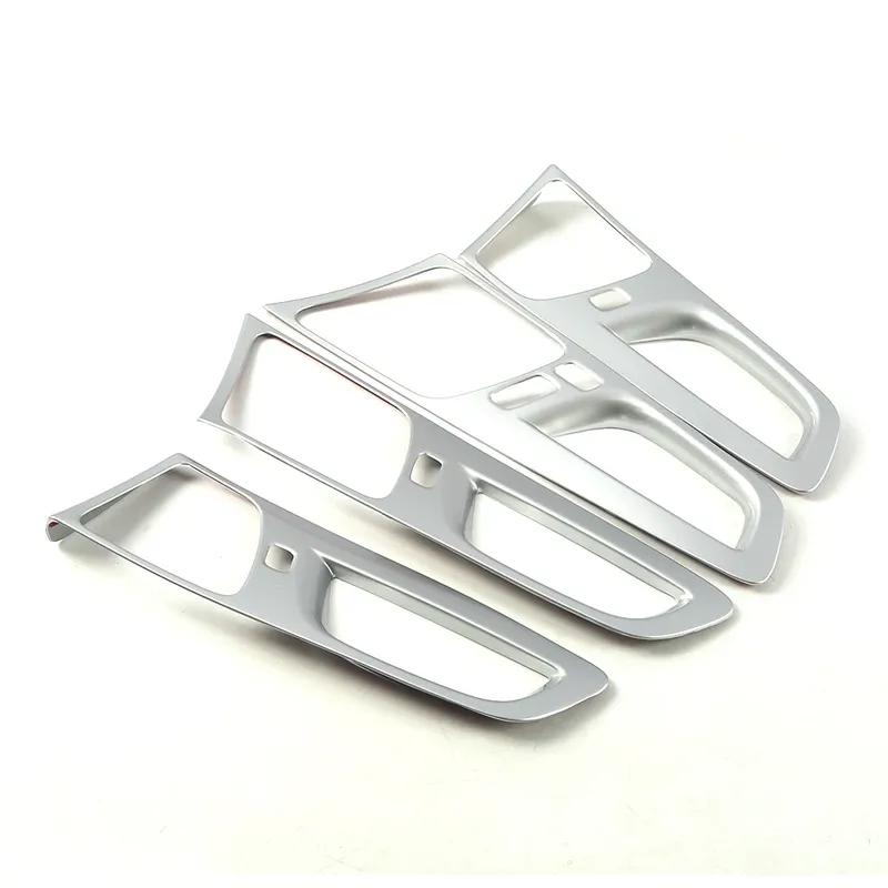 For Volvo XC60 2018-2025 Carbon Fiber Color Inner Door Handle Frame Cover Trim ABS Interior Accessories Decoration